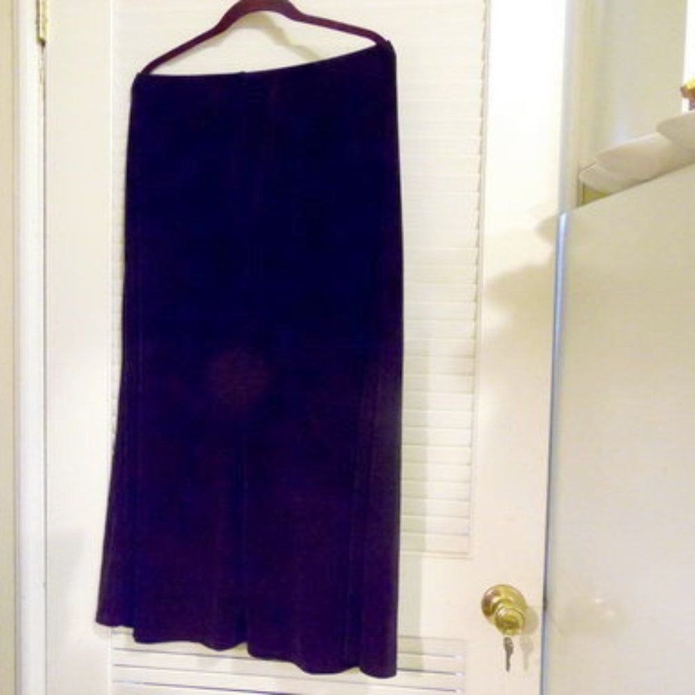 .Citiknits Black Maxi Flounce Skirt Size Medium